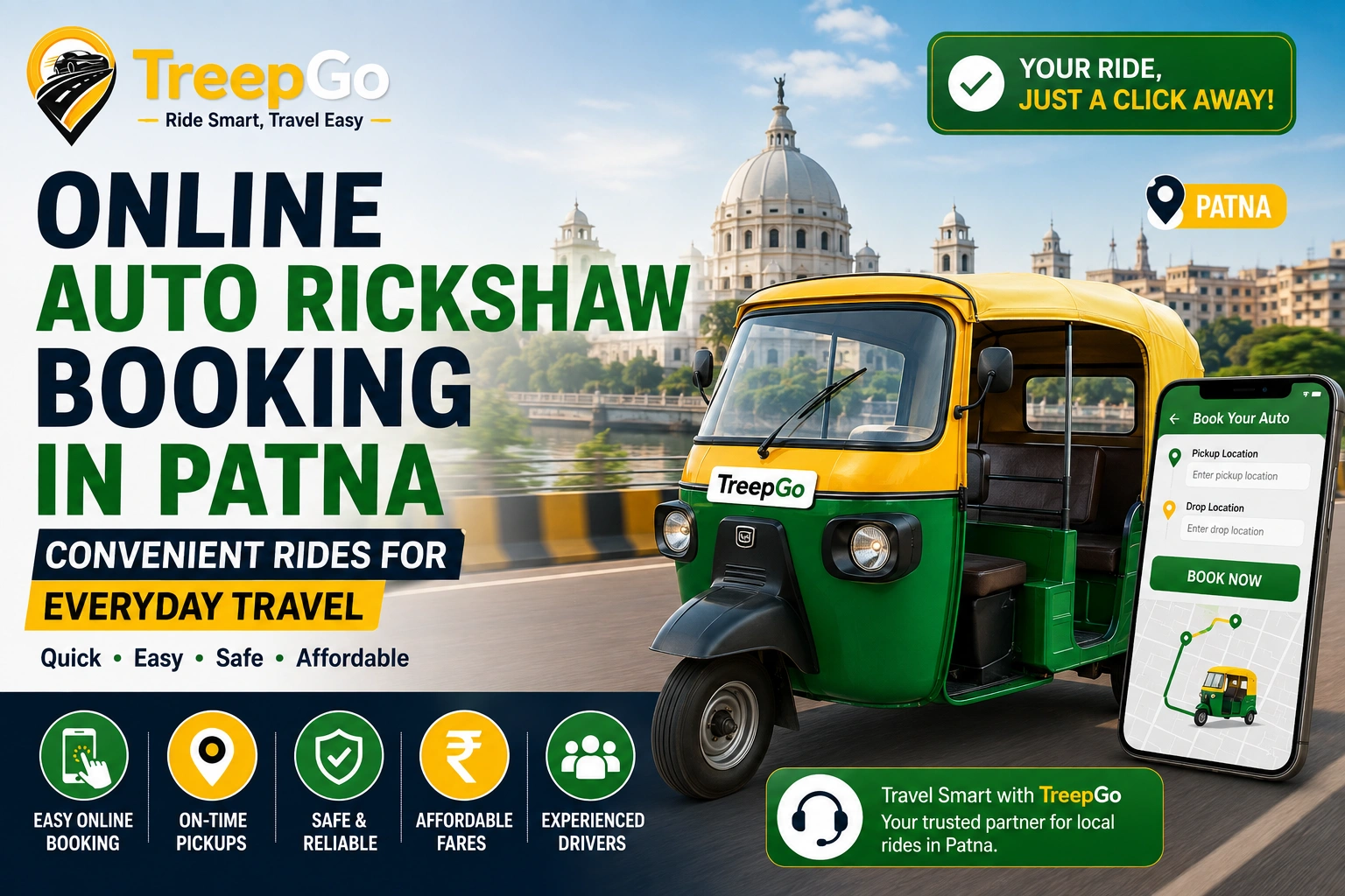 Online Auto Rickshaw Booking in Patna for convenient everyday travel